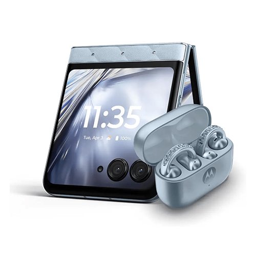 Motorola Razr 60 5G 8GB/256GB Swarovski Edition + Moto Buds Loop XT2553-1 Pantone Ice Melt -Global Version
